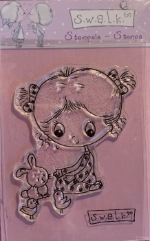 Clear Stamp S.W.A.L.K, Mädchen mit Tieren, 01
